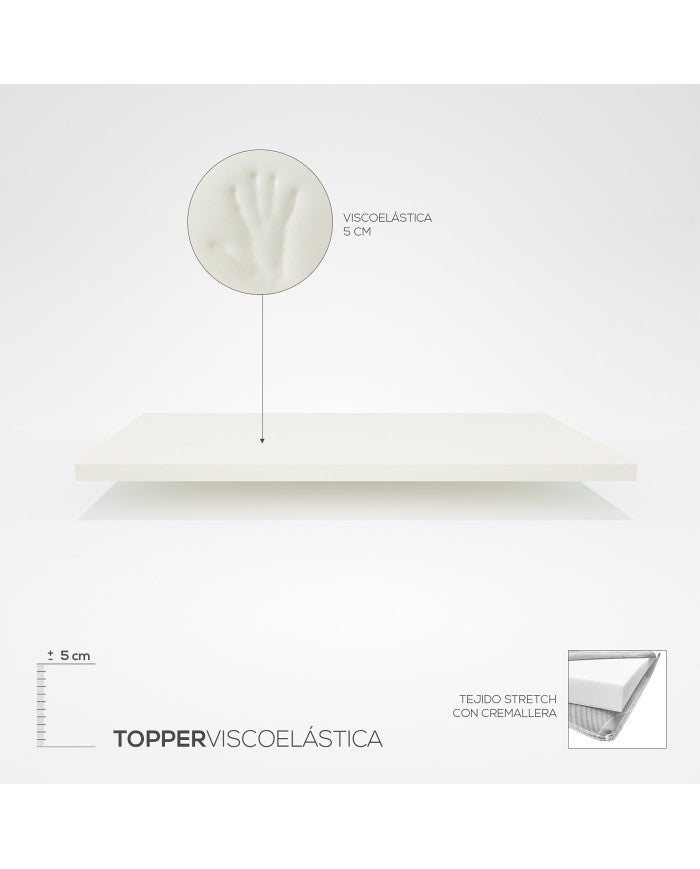 Topper Viscoelástico 5cm