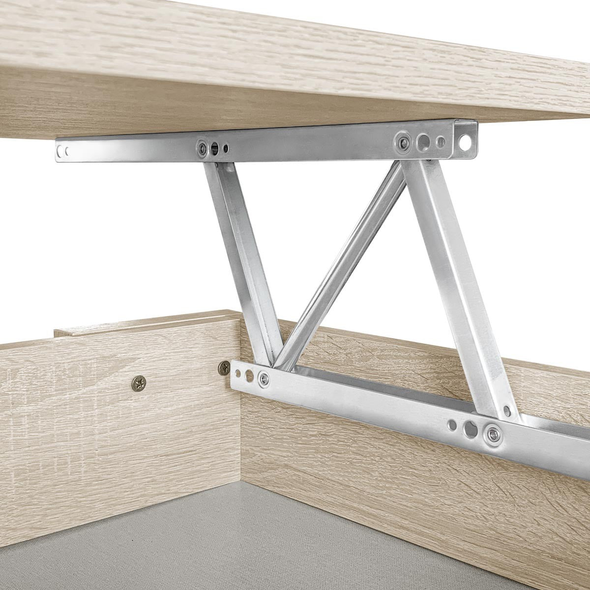 Mesa Centro Elevable De Madera