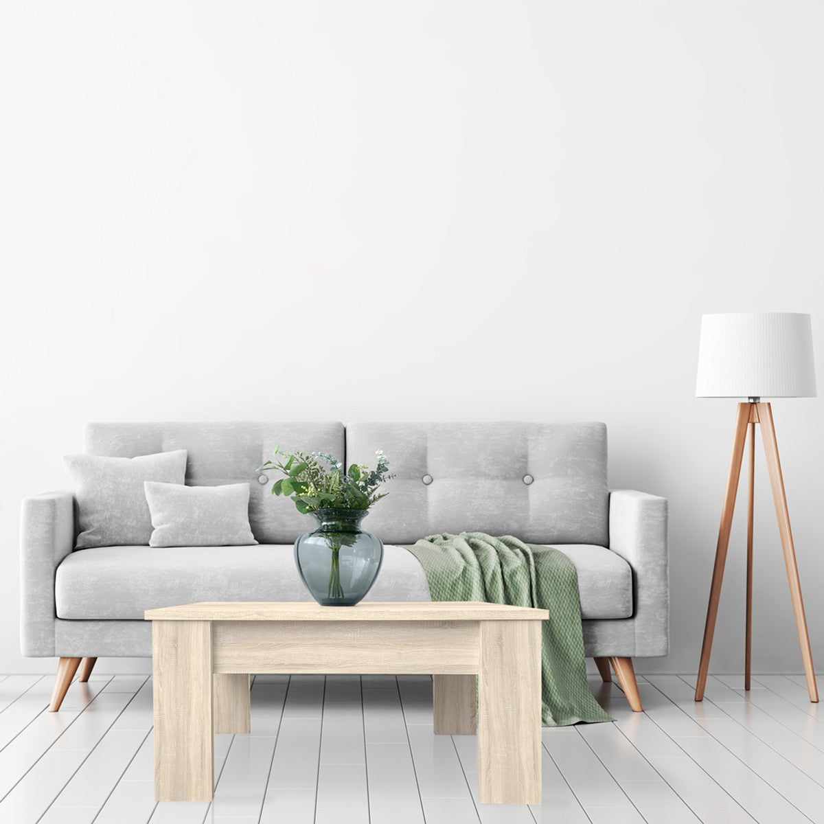 Mesa Centro Elevable De Madera