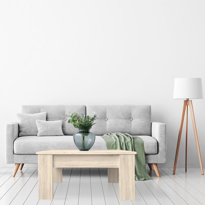 Mesa Centro Elevable De Madera