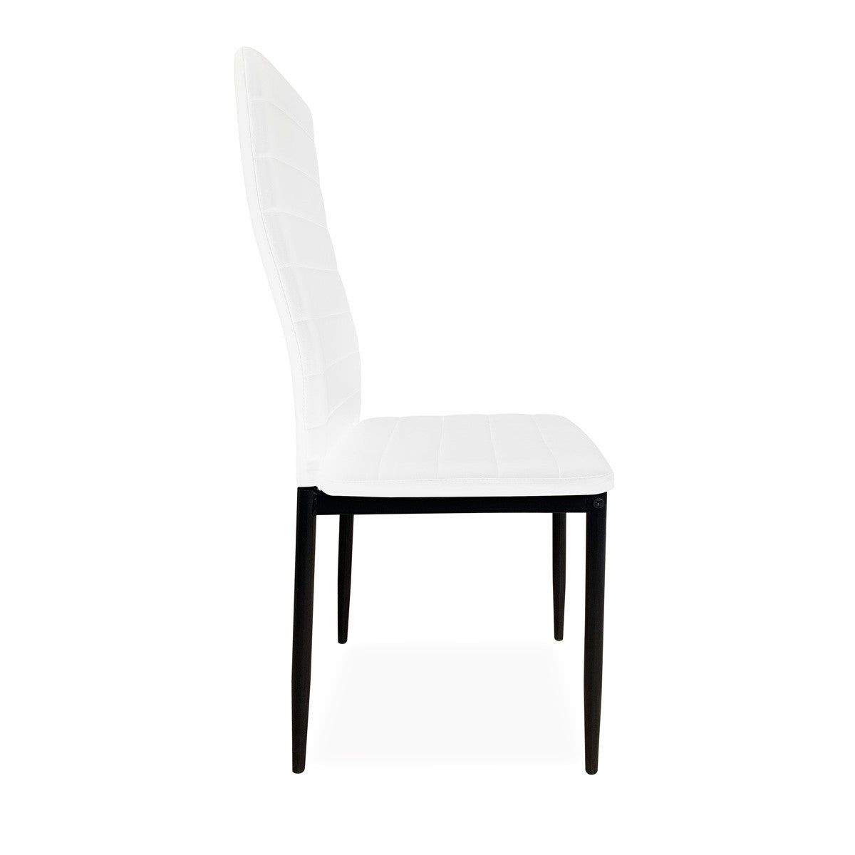Pack de Mesa comedor + 6 Sillas Tapizadas en Polipiel