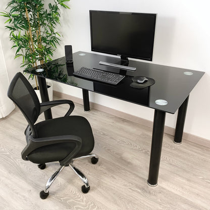 Pack de Mesa comedor + 6 Sillas Tapizadas en Polipiel