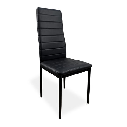 Pack de Mesa comedor + 6 Sillas Tapizadas en Polipiel