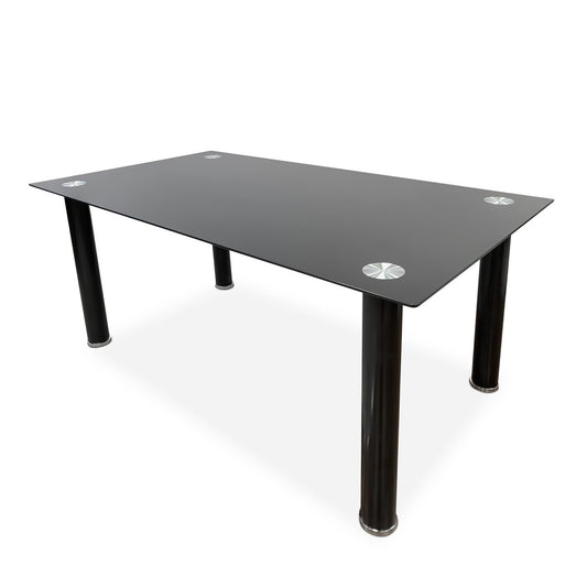 Pack de Mesa comedor + 6 Sillas Tapizadas en Polipiel