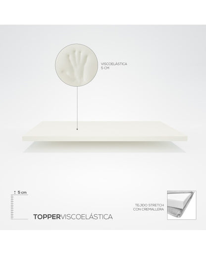 Topper Viscoelástico 5cm